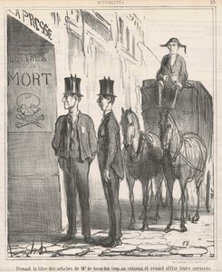 Den Titel ... von Herrn de Girardin zu ernst nehmen ... von Honoré Daumier