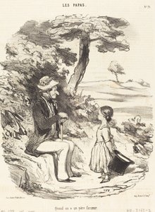 Wenn man einen lustigen Vater hat von Honoré Daumier