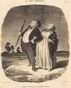 Erfolglose Suche nach dem Planeten Leverrier von Honoré Daumier