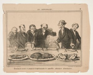 Versammlung von Gelehrten von Honoré Daumier