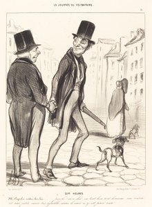 Sieben Uhr von Honoré Daumier