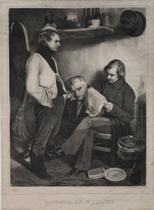 Erinnerung an das Gefängnis von Ste. Pélagie von Honoré Daumier