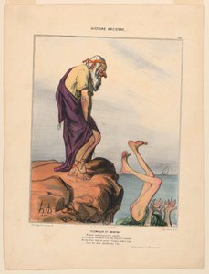 Telemaque et Mentor, Platte 29 aus der Histoire Ancienne von Honoré Daumier