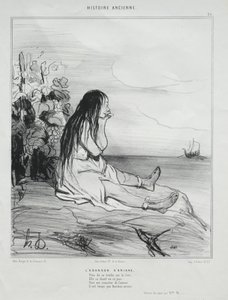 Das Verlassen von Ariadne von Honoré Daumier