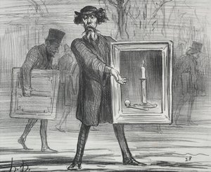 Die Ausstellung von 1859, Tafel 1: Sie haben dies abgelehnt, die Ignoranten!, 1859 von Honoré Daumier