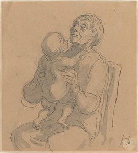 Die Großmutter von Honoré Daumier
