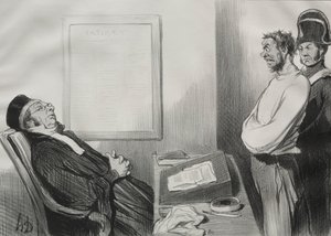 Die Männer der Gerechtigkeit, Platte 15: Du warst hungrig... Das ist kein Grund..., 1845 von Honoré Daumier