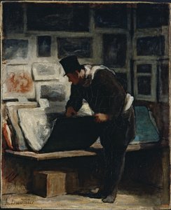 Der Drucksammler von Honoré Daumier