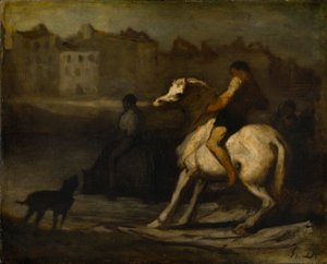 Der Wasserplatz von Honoré Daumier