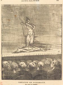 Theater von Bordeaux - Tragödie von Honoré Daumier