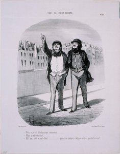 Alles, was man will: Siehst du, es ist die beginnende Sonnenfinsternis... von Honoré Daumier
