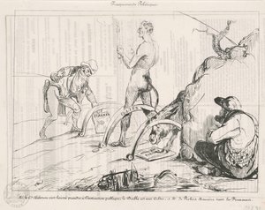 Politische Fallen von Honoré Daumier