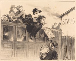 Dreißig Sekunden Stillstand von Honoré Daumier