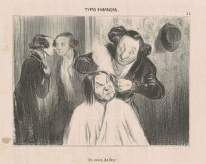 Ein Schuss! von Honoré Daumier
