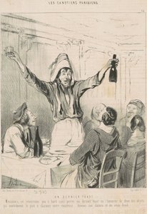 Ein letzter Toast von Honoré Daumier