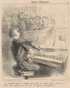 Ein Herr, der beweisen will, dass er kann... von Honoré Daumier