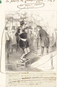 Ein elektrisierter Krieger von Honoré Daumier
