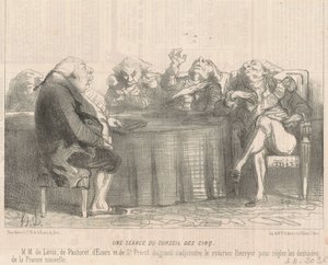 Eine Sitzung des Rates der Fünf