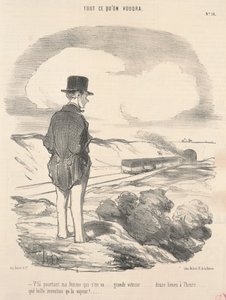 Da geht doch meine Frau... von Honoré Daumier