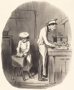 Siehst du, Kleiner, du hast Unrecht... von Honoré Daumier