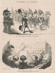 Ansicht von Herrn Dupin auf dem Weg zur Versammlung von Honoré Daumier