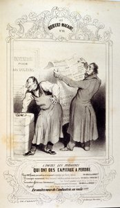 Illustrationen über Ideen und Legenden von Philipon unter dem Titel Les Cent und Robert Macaire