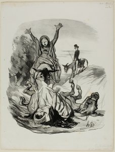 "- Oh mein Gott, Mama, Mama!........ Um Himmels willen..... meine Tochter, meine Tochter!!!," Platte 26 aus Pastorales
