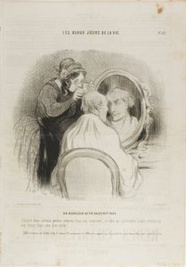 Eine übertriebene Verjüngung. „Nur zwei oder drei Sitzungen mit mir, Monsieur, und jeder, der noch behauptet, ein graues Haar an Ihnen zu finden, ist ein bösartiger Mensch.“ Tatsächlich sieht Monsieur