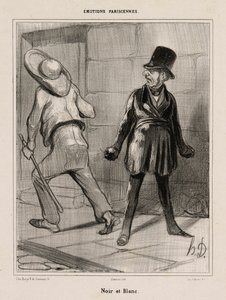 Schwarz und Weiß, Tafel 23 aus Émotions Parisiennes