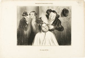 "Feuer!", Tafel 35 aus Types Parisiens von Honoré Victorin Daumier
