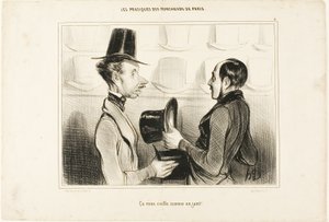 "Es passt Ihnen wie angegossen!", Platte 34 aus Pariser Typen von Honoré Victorin Daumier