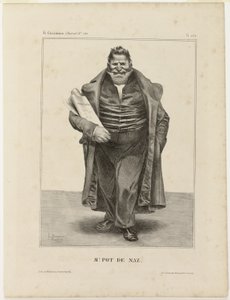Mr. Pot De Naz.., Platte 270 aus Célébrités de la Caricature von Honoré Victorin Daumier