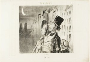 Sehen, Platte 39 aus Types Parisiens von Honoré Victorin Daumier