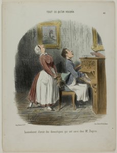 Der Nachteil, Diener zu haben, die zuvor bei Herrn Duprez gedient haben, Tafel 65 aus Tout Ce Qu