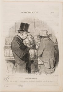 Ein Melonenkenner von Honoré Daumier