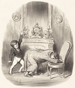 Nach dem Vorbild Heinrichs IV. von Honoré Daumier