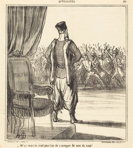 Ah! ... sie kümmern sich nicht mehr um mich von Honoré Daumier