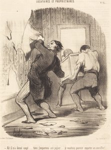 Ach! Er hat mich entlassen... von Honoré Daumier