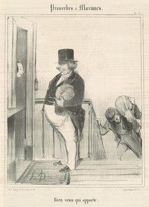 Willkommen, wer bringt von Honoré Daumier