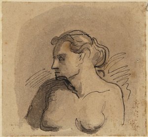 Büste einer Frau von Honoré Daumier