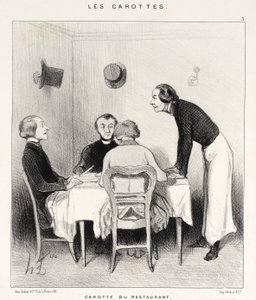 Karotte des Restaurants von Honoré Daumier
