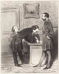 Es ist ja gerade deshalb, weil er Ihr Freund ist... von Honoré Daumier