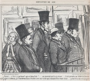 Cristi,... da ist ein Ochse, der gut gemacht ist!..., aus Exposition de 1859, veröffentlicht in Le Charivari, 4. Mai 1859 von Honoré Daumier