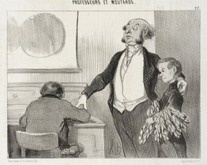 In dieser Werbung, die Sie an alle Zeitungen schicken werden von Honoré Daumier