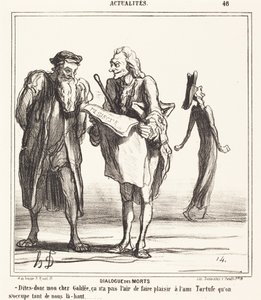Dialog der Toten von Honoré Daumier
