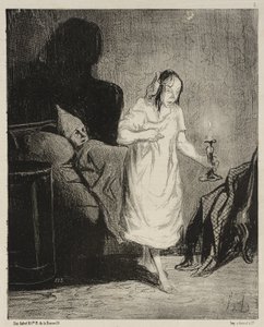 Sag mal, Bichette ... woran denkst du denn ... von Honoré Daumier