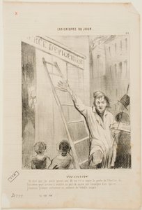 Desillusion von Honoré Daumier
