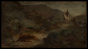 Don Quijote und das tote Maultier von Honoré Daumier