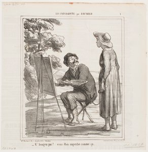 Beweg dich nicht... du bist großartig so... von Honoré Daumier