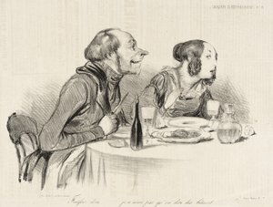 Hören Sie auf...ich mag es nicht, wenn man Dummheiten sagt... von Honoré Daumier